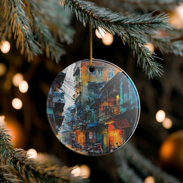 Hanoi Vietnam Ornament: Unique Hanoi Souvenir, Hanoi Vietnam Xmas Decor, and Authentic Hanoi Gift