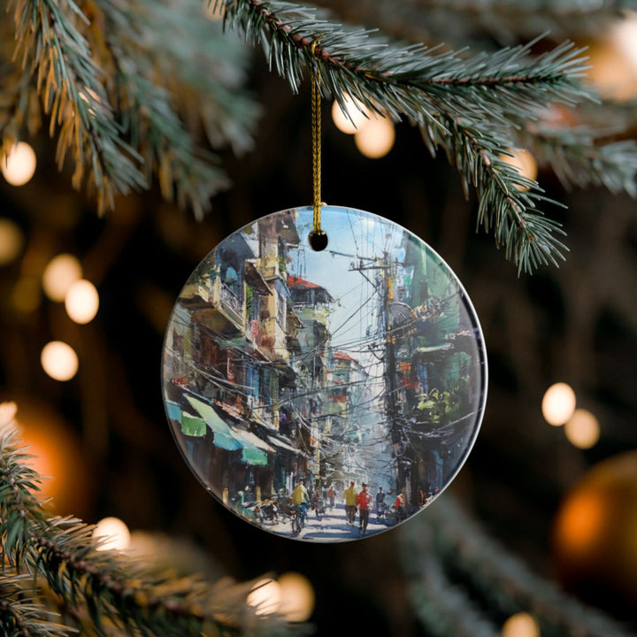 Hanoi Vietnam Ornament: Unique Hanoi Souvenir, Hanoi Vietnam Xmas Decor, and Authentic Hanoi Gift
