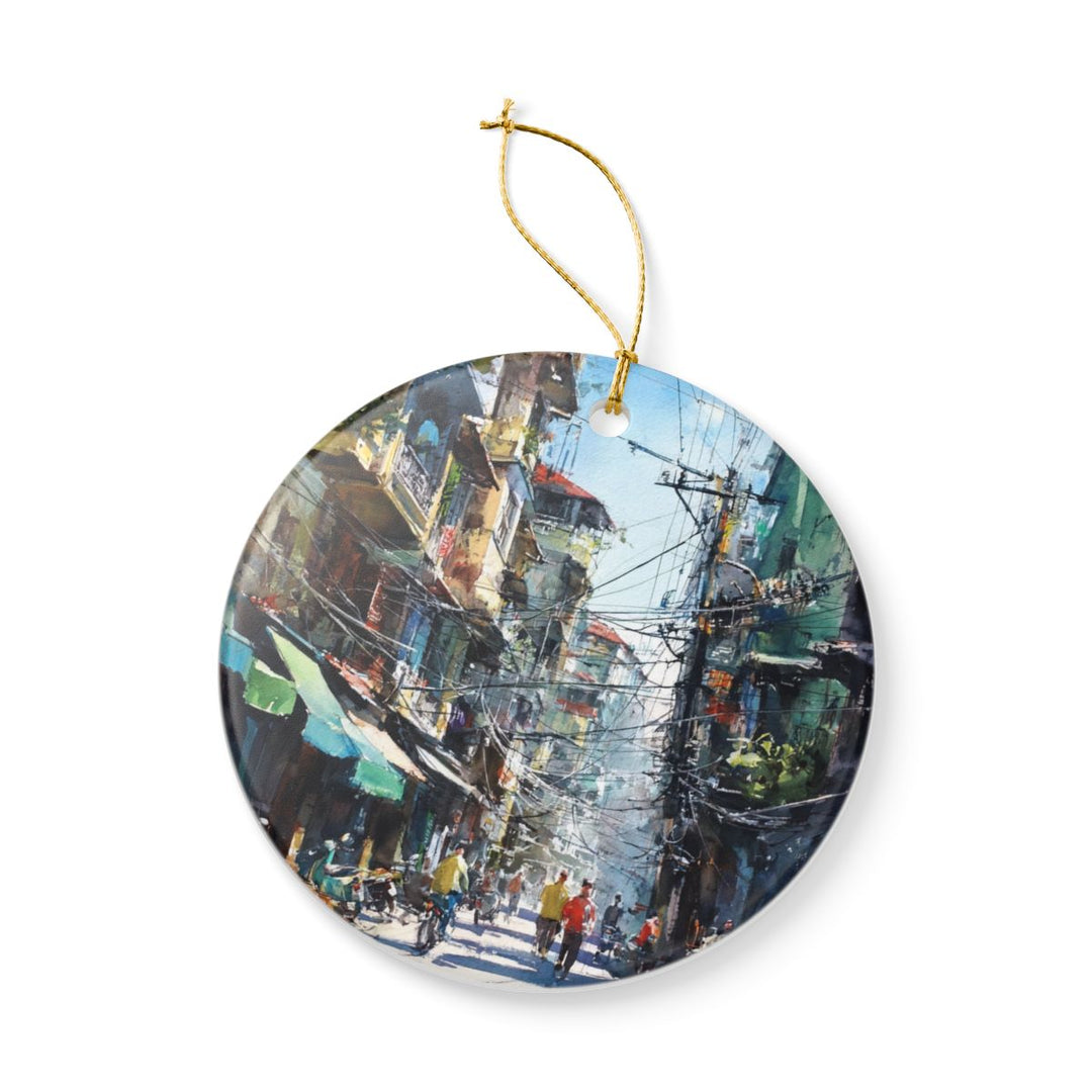 Hanoi Vietnam Ornament: Unique Hanoi Souvenir, Hanoi Vietnam Xmas Decor, and Authentic Hanoi Gift