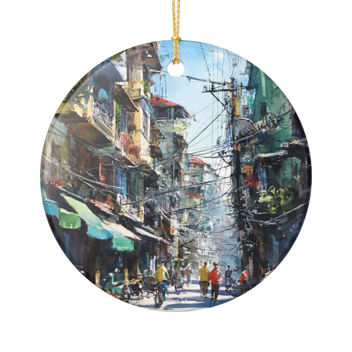 Hanoi Vietnam Ornament: Unique Hanoi Souvenir, Hanoi Vietnam Xmas Decor, and Authentic Hanoi Gift