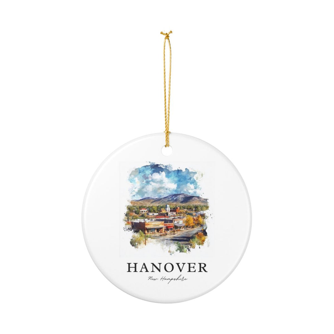 Hanover New Hampshire Ornament: Unique Hanover Souvenir, Hanover New Hampshire Xmas Decor, and Authentic Hanover Gift