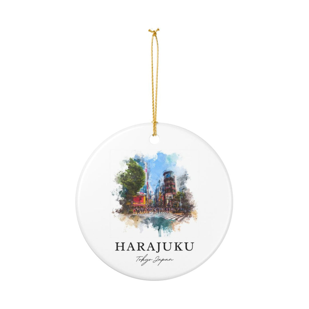 Harajuku Tokyo Japan Ornament: Unique Harajuku Tokyo Souvenir, Harajuku Tokyo Japan Xmas Decor, and Authentic Harajuku Tokyo Gift