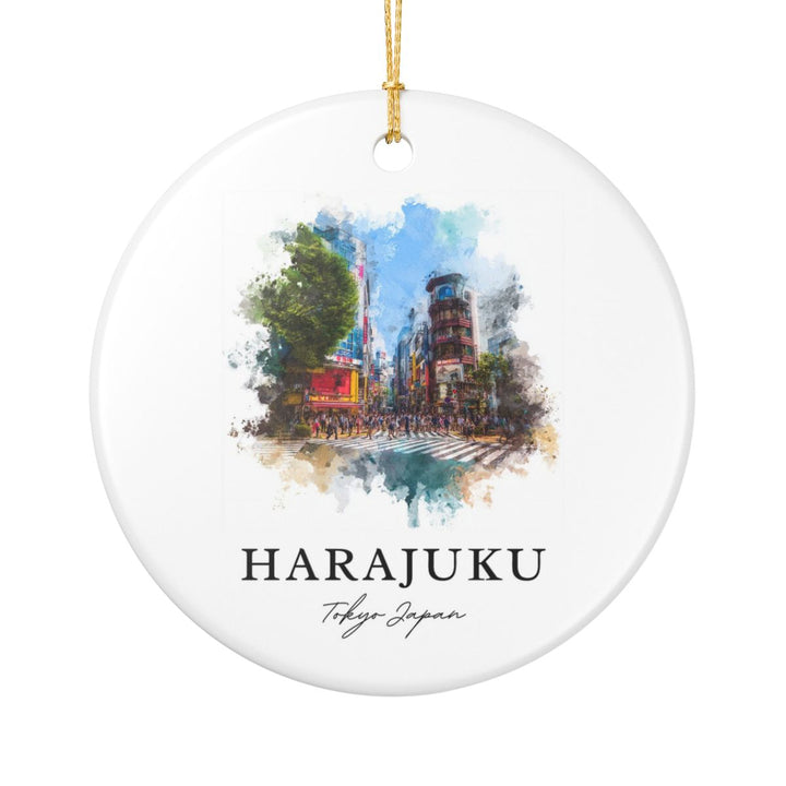 Harajuku Tokyo Japan Ornament: Unique Harajuku Tokyo Souvenir, Harajuku Tokyo Japan Xmas Decor, and Authentic Harajuku Tokyo Gift
