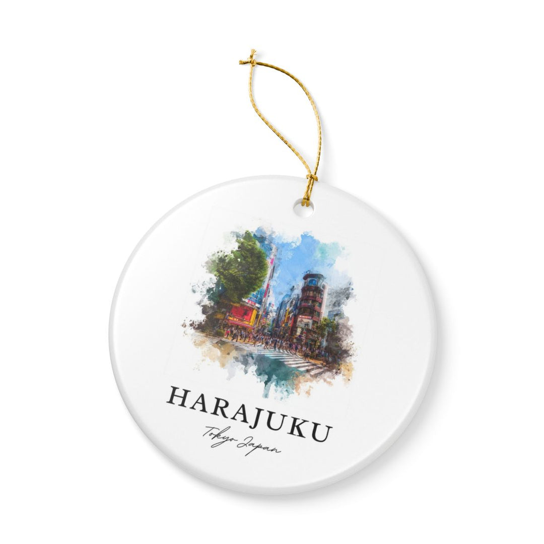 Harajuku Tokyo Japan Ornament: Unique Harajuku Tokyo Souvenir, Harajuku Tokyo Japan Xmas Decor, and Authentic Harajuku Tokyo Gift
