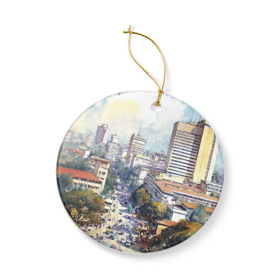 Harare Zimbabwe Ornament: Unique Harare Souvenir, Harare Zimbabwe Xmas Decor, and Authentic Harare Gift