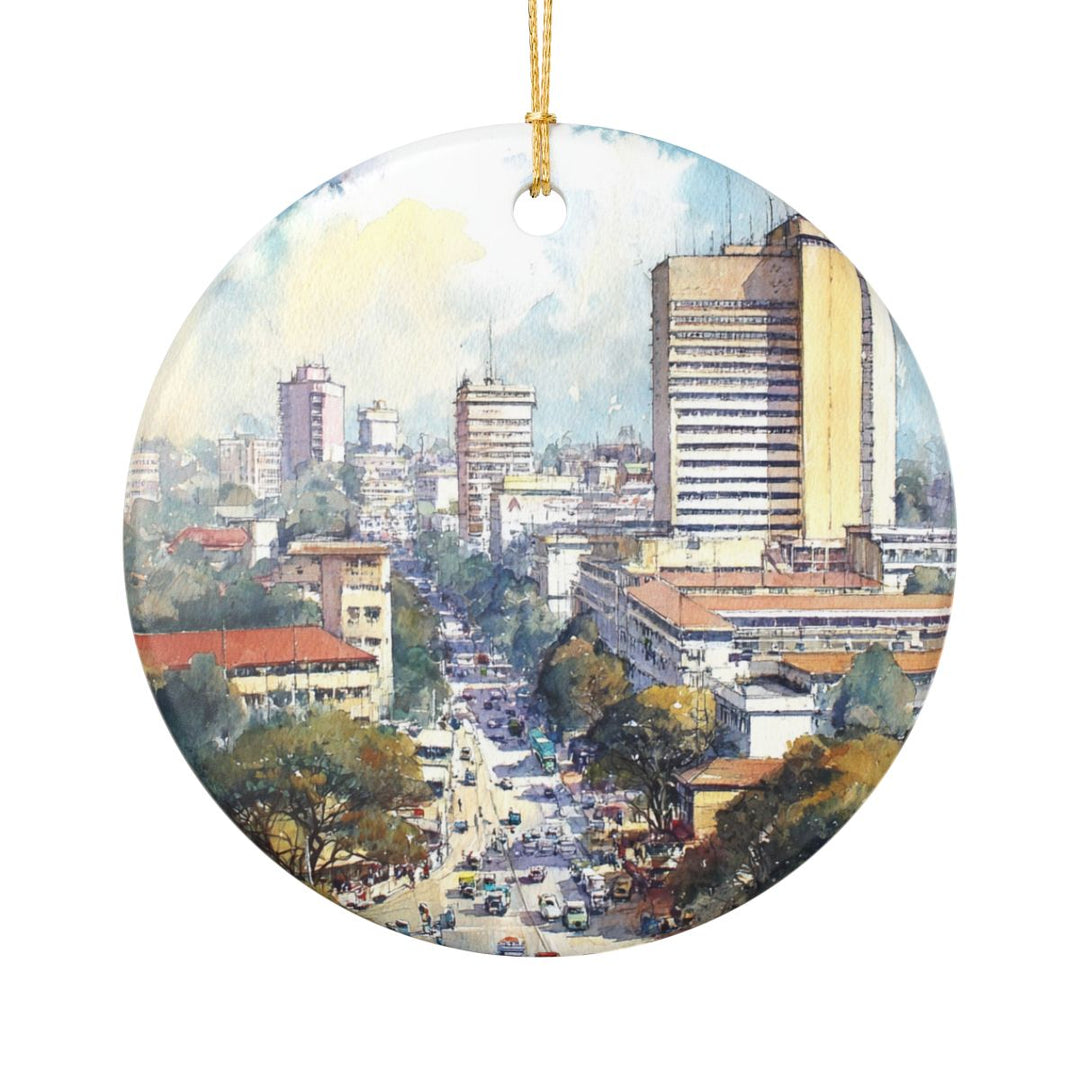 Harare Zimbabwe Ornament: Unique Harare Souvenir, Harare Zimbabwe Xmas Decor, and Authentic Harare Gift