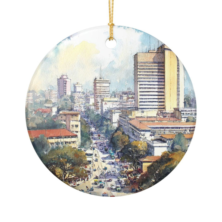Harare Zimbabwe Ornament: Unique Harare Souvenir, Harare Zimbabwe Xmas Decor, and Authentic Harare Gift