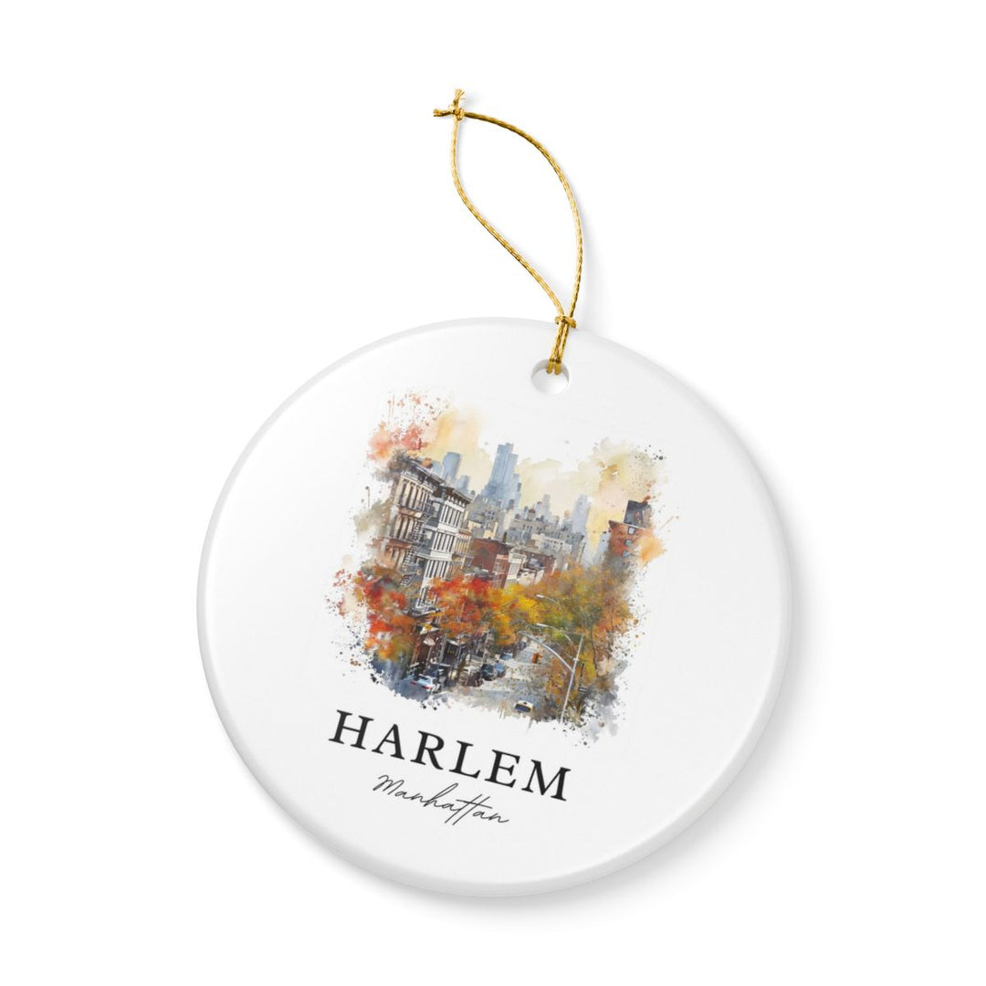 Harlem Manhattan Ornament: Unique Harlem Manhattan Souvenir, Harlem Manhattan Xmas Decor, and Authentic Harlem Manhattan Gift