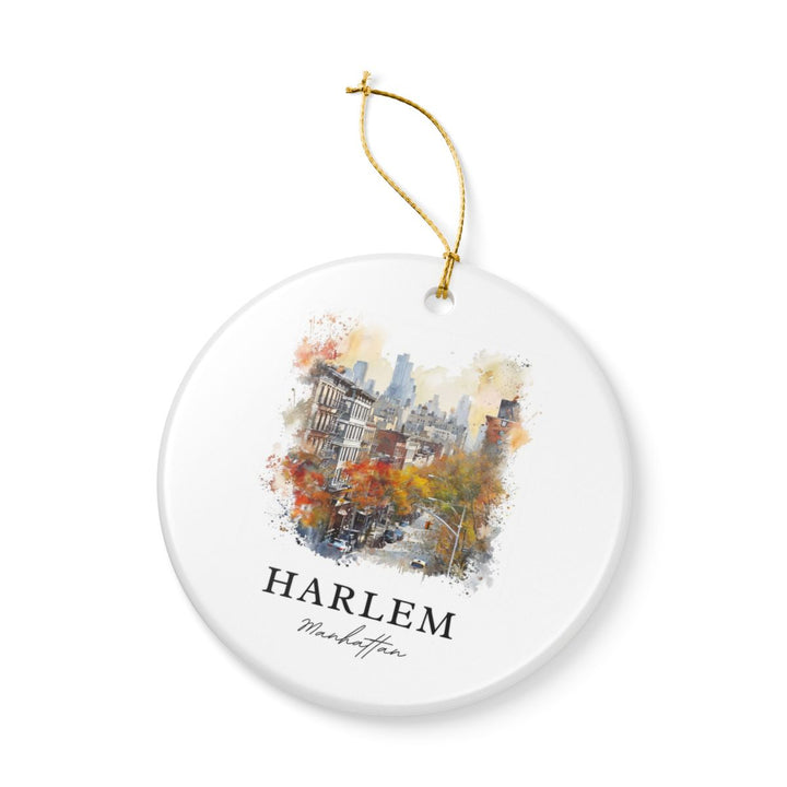 Harlem Manhattan Ornament: Unique Harlem Manhattan Souvenir, Harlem Manhattan Xmas Decor, and Authentic Harlem Manhattan Gift
