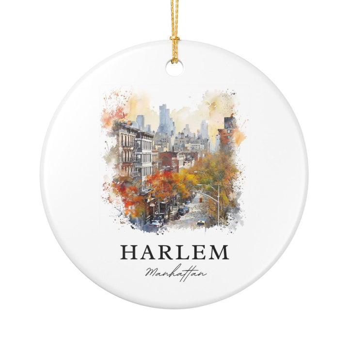 Harlem Manhattan Ornament: Unique Harlem Manhattan Souvenir, Harlem Manhattan Xmas Decor, and Authentic Harlem Manhattan Gift