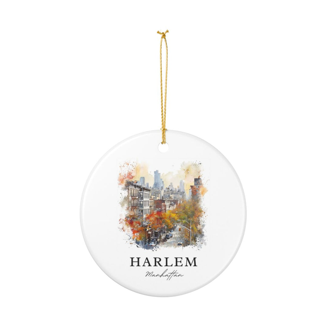 Harlem Manhattan Ornament: Unique Harlem Manhattan Souvenir, Harlem Manhattan Xmas Decor, and Authentic Harlem Manhattan Gift