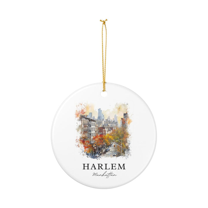 Harlem Manhattan Ornament: Unique Harlem Manhattan Souvenir, Harlem Manhattan Xmas Decor, and Authentic Harlem Manhattan Gift