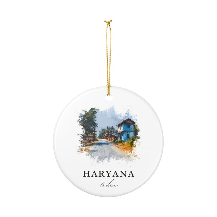 Haryana India Ornament: Unique Haryana Souvenir, Haryana India Xmas Decor, and Authentic Haryana Gift