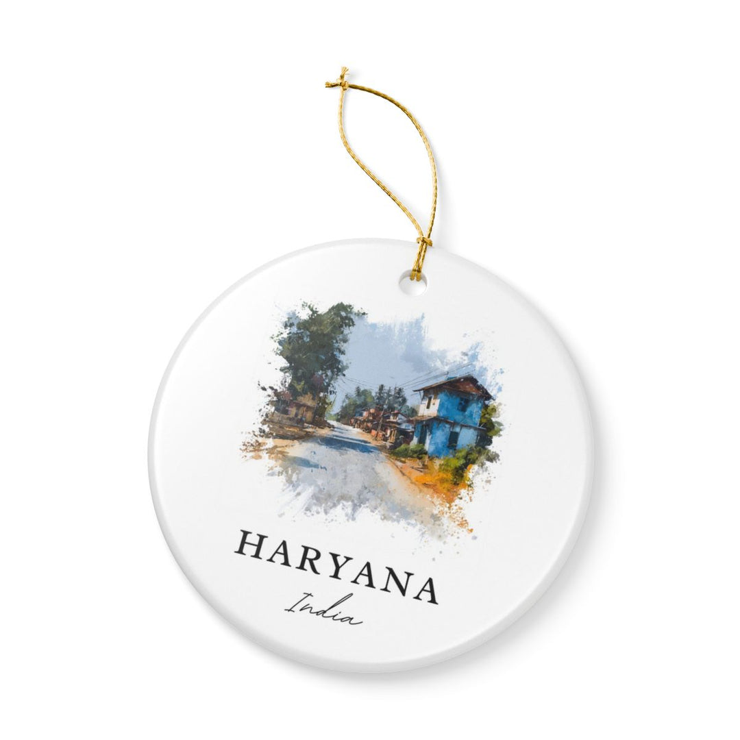 Haryana India Ornament: Unique Haryana Souvenir, Haryana India Xmas Decor, and Authentic Haryana Gift