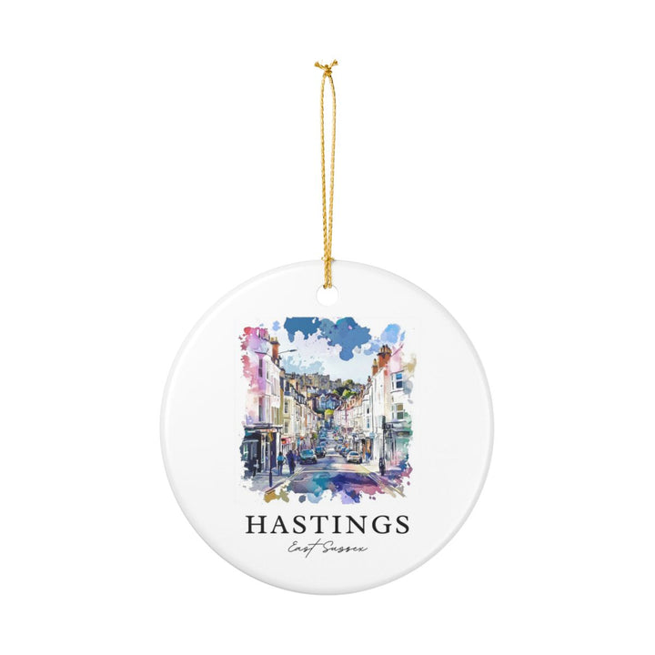 Hastings East Sussex Ornament: Unique Hastings East Sussex Souvenir, Hastings East Sussex Xmas Decor, and Authentic Hastings East Sussex Gift