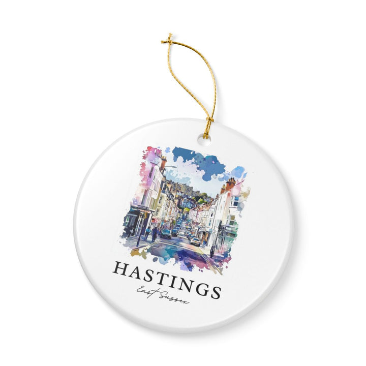 Hastings East Sussex Ornament: Unique Hastings East Sussex Souvenir, Hastings East Sussex Xmas Decor, and Authentic Hastings East Sussex Gift