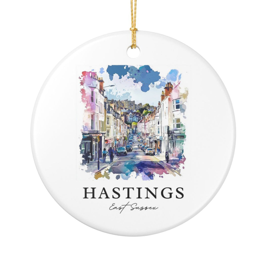 Hastings East Sussex Ornament: Unique Hastings East Sussex Souvenir, Hastings East Sussex Xmas Decor, and Authentic Hastings East Sussex Gift