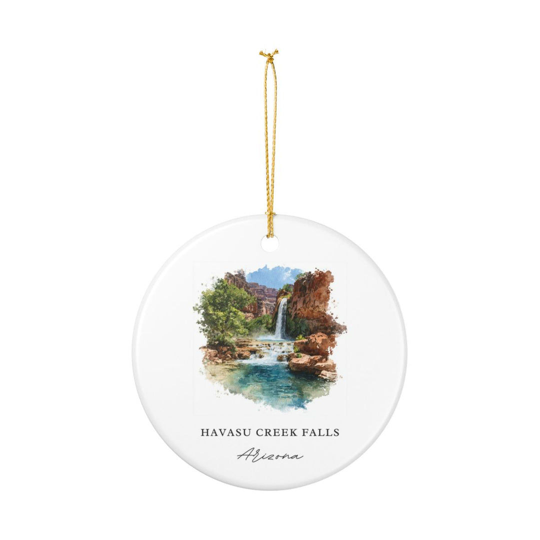 Havasu Creek Falls Arizona USA Ornament: Unique Havasu Creek Falls Souvenir, Havasu Creek Falls Arizona Xmas Decor, and Authentic Havasu Creek Falls Gift