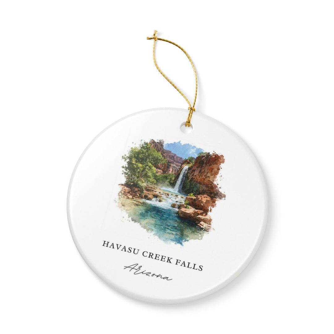 Havasu Creek Falls Arizona USA Ornament: Unique Havasu Creek Falls Souvenir, Havasu Creek Falls Arizona Xmas Decor, and Authentic Havasu Creek Falls Gift