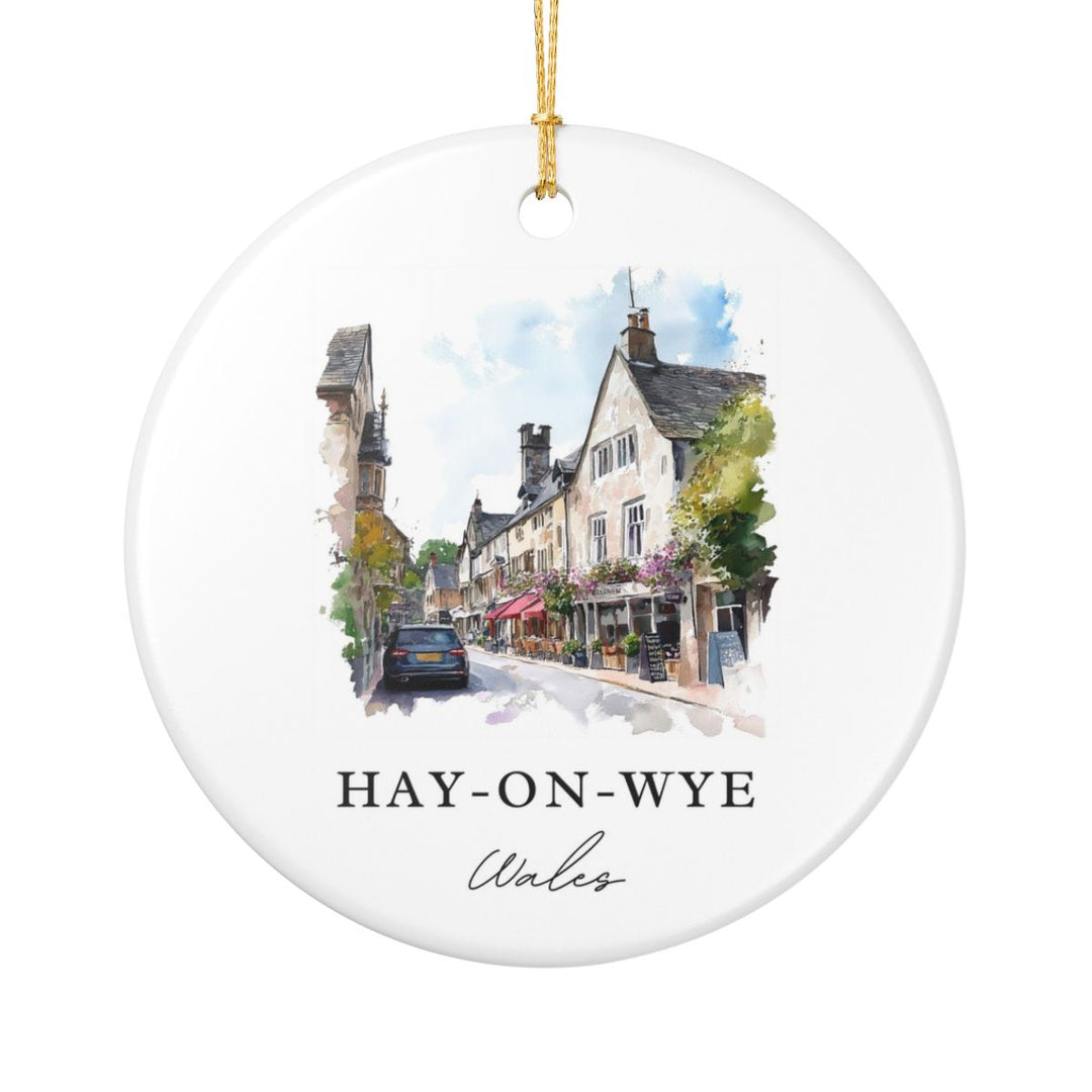 Hay-on-wye Ornament: Unique Hay-on-wye Souvenir, Hay-on-wye Xmas Decor, and Authentic Hay-on-wye Gift