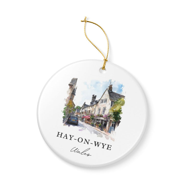 Hay-on-wye Ornament: Unique Hay-on-wye Souvenir, Hay-on-wye Xmas Decor, and Authentic Hay-on-wye Gift