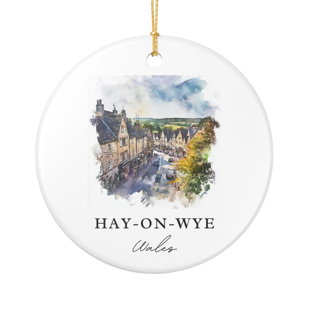 Hay-on-wye Ornament: Unique Hay-on-wye Souvenir, Hay-on-wye Xmas Decor, and Authentic Hay-on-wye Gift