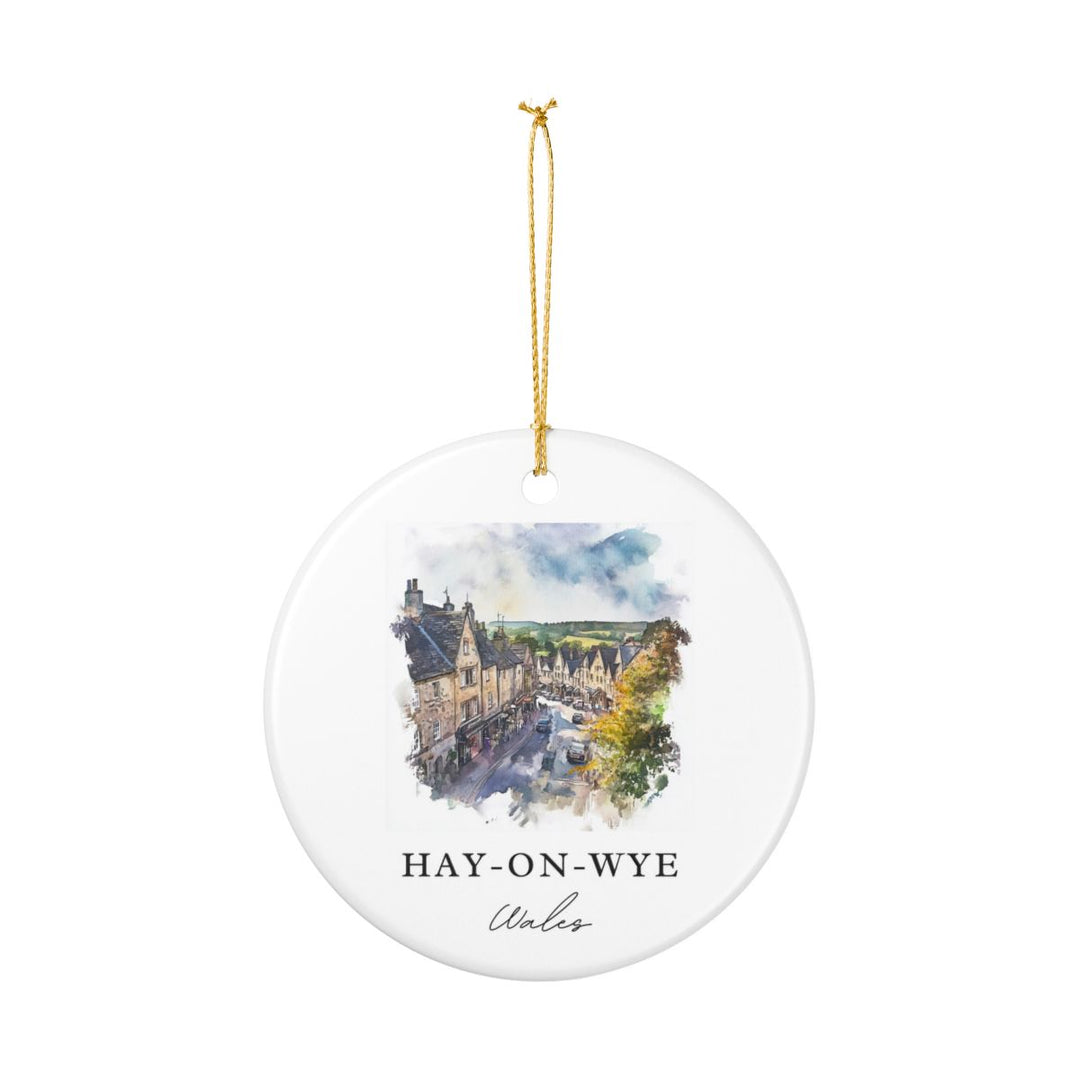 Hay-on-wye Ornament: Unique Hay-on-wye Souvenir, Hay-on-wye Xmas Decor, and Authentic Hay-on-wye Gift