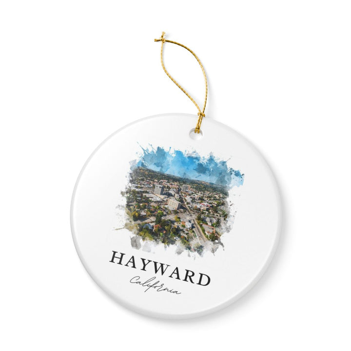 Hayward CA Ornament: Unique Hayward Souvenir, Hayward California Xmas Decor, and Authentic Hayward Gift