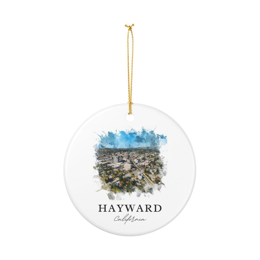 Hayward CA Ornament: Unique Hayward Souvenir, Hayward California Xmas Decor, and Authentic Hayward Gift