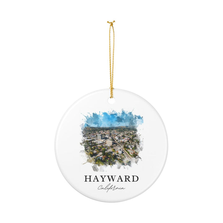 Hayward CA Ornament: Unique Hayward Souvenir, Hayward California Xmas Decor, and Authentic Hayward Gift
