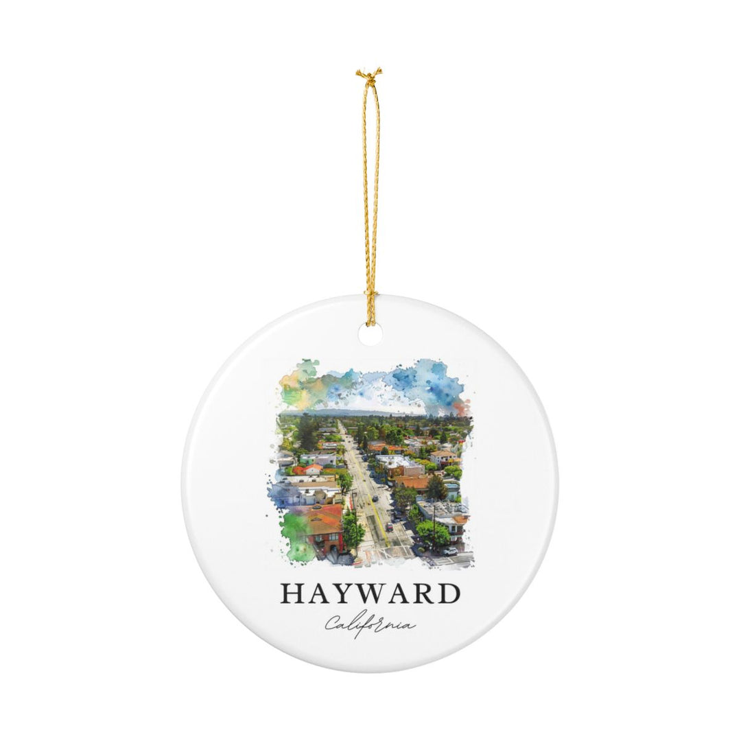 Hayward California Ornament: Unique Hayward Souvenir, Hayward California Xmas Decor, and Authentic Hayward Gift