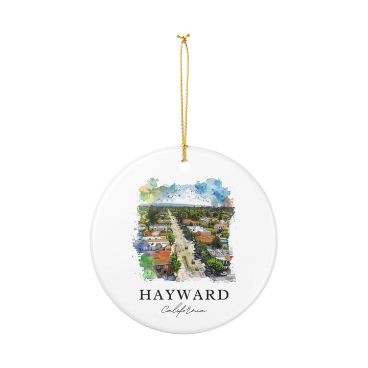 Hayward California Ornament: Unique Hayward Souvenir, Hayward California Xmas Decor, and Authentic Hayward Gift