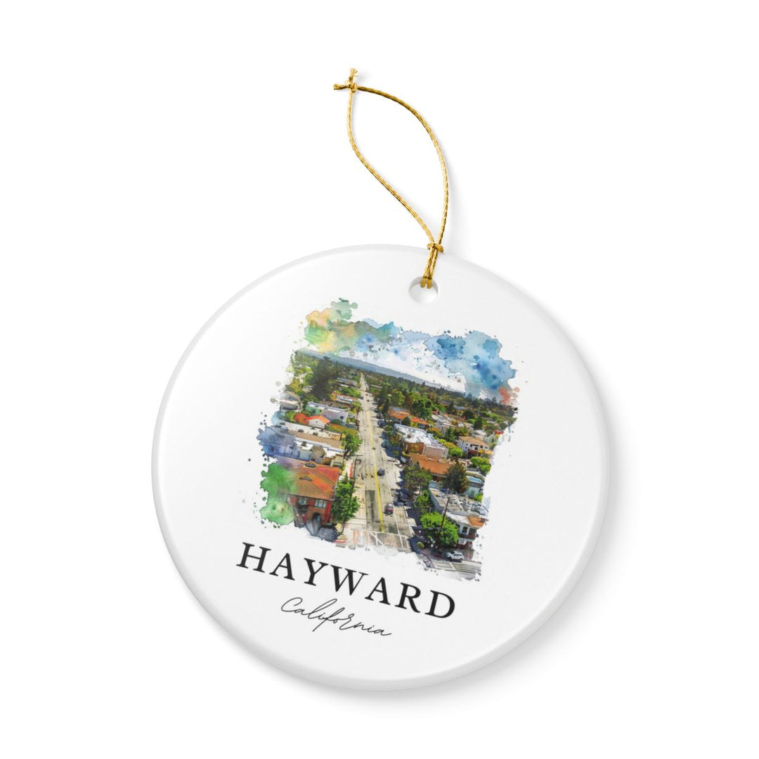 Hayward California Ornament: Unique Hayward Souvenir, Hayward California Xmas Decor, and Authentic Hayward Gift