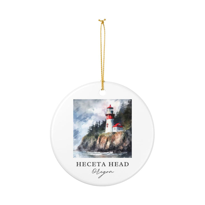 Heceta Head Oregon Ornament: Unique Heceta Head Souvenir, Heceta Head Oregon Xmas Decor, and Authentic Heceta Head Gift