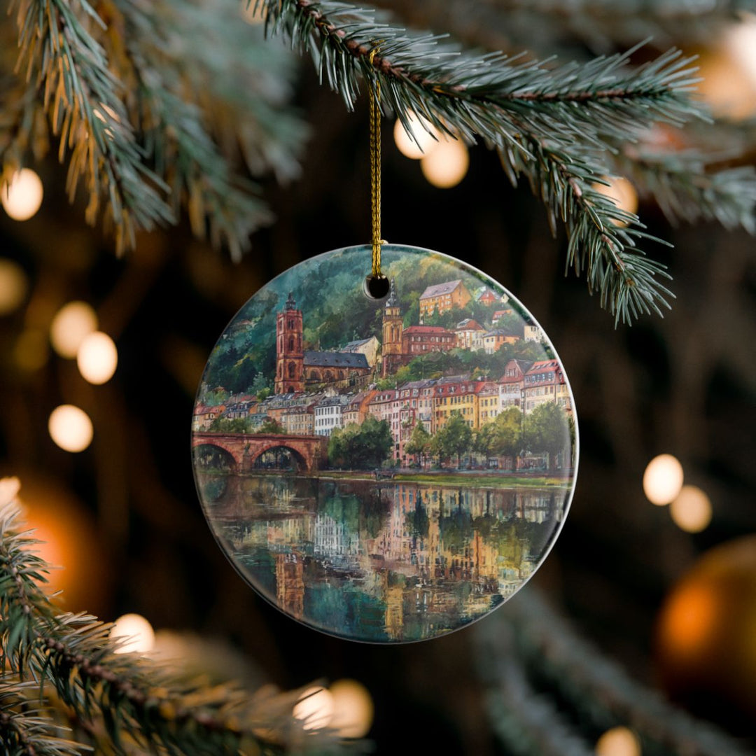 Heidelberg Germany Ornament: Unique Heidelberg Souvenir, Heidelberg Germany Xmas Decor, and Authentic Heidelberg Gift