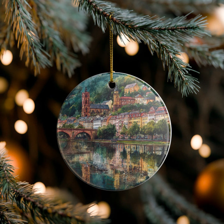 Heidelberg Germany Ornament: Unique Heidelberg Souvenir, Heidelberg Germany Xmas Decor, and Authentic Heidelberg Gift