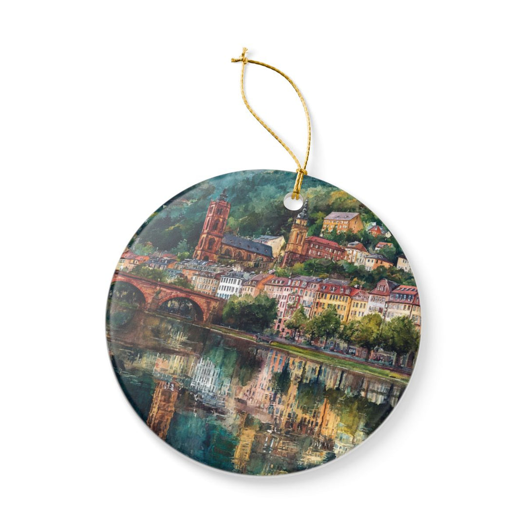 Heidelberg Germany Ornament: Unique Heidelberg Souvenir, Heidelberg Germany Xmas Decor, and Authentic Heidelberg Gift