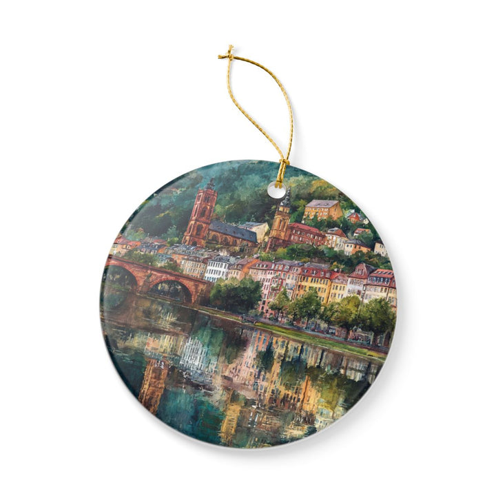 Heidelberg Germany Ornament: Unique Heidelberg Souvenir, Heidelberg Germany Xmas Decor, and Authentic Heidelberg Gift