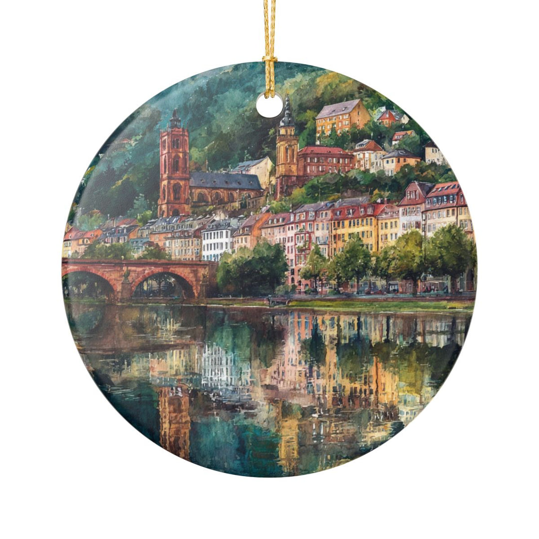 Heidelberg Germany Ornament: Unique Heidelberg Souvenir, Heidelberg Germany Xmas Decor, and Authentic Heidelberg Gift