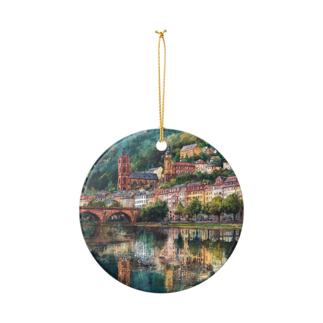 Heidelberg Germany Ornament: Unique Heidelberg Souvenir, Heidelberg Germany Xmas Decor, and Authentic Heidelberg Gift