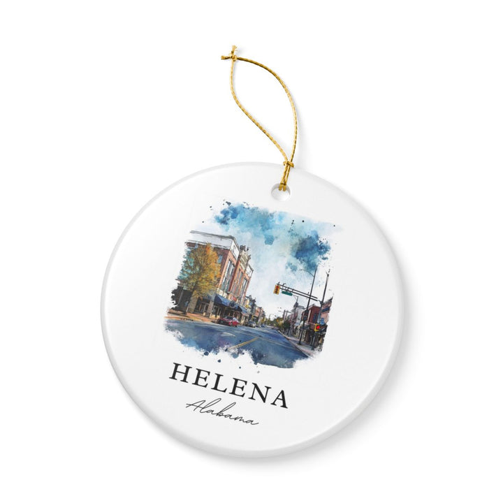 Helena Alabama USA Ornament: Unique Helena Souvenir, Helena Alabama Xmas Decor, and Authentic Helena Gift