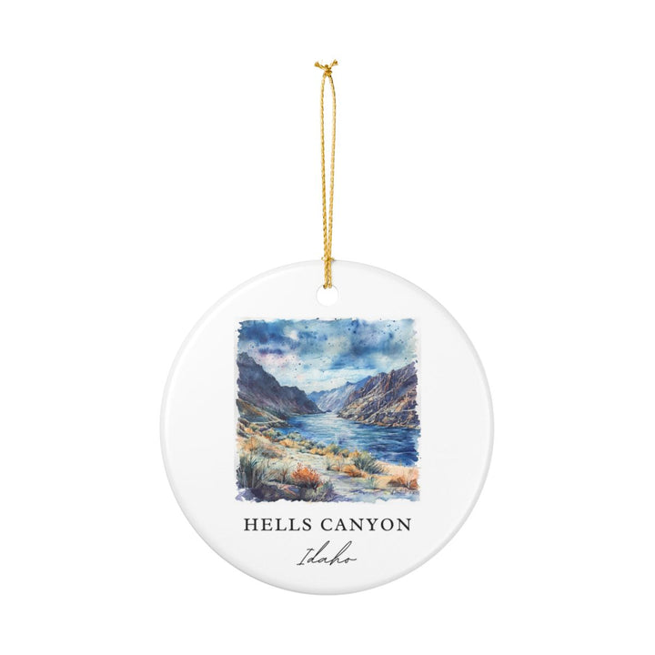 Hells Canyon Idaho Ornament: Unique Hells Canyon Souvenir, Hells Canyon Idaho Xmas Decor, and Authentic Hells Canyon Gift