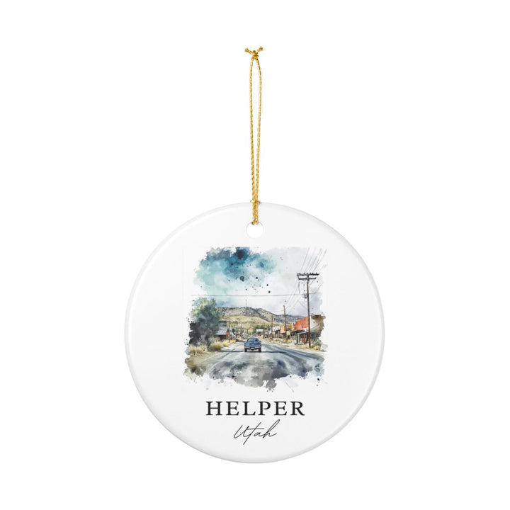 Helper Utah USA Ornament: Unique Helper Souvenir, Helper Utah Xmas Decor, and Authentic Helper Gift