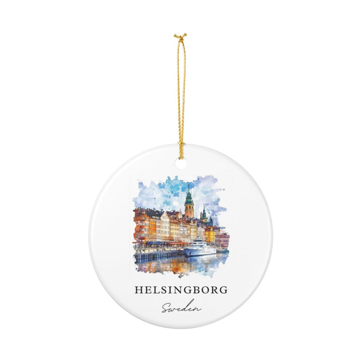 Helsinborg Sweden Ornament: Unique Helsinborg Souvenir, Helsinborg Sweden Xmas Decor, and Authentic Helsinborg Gift