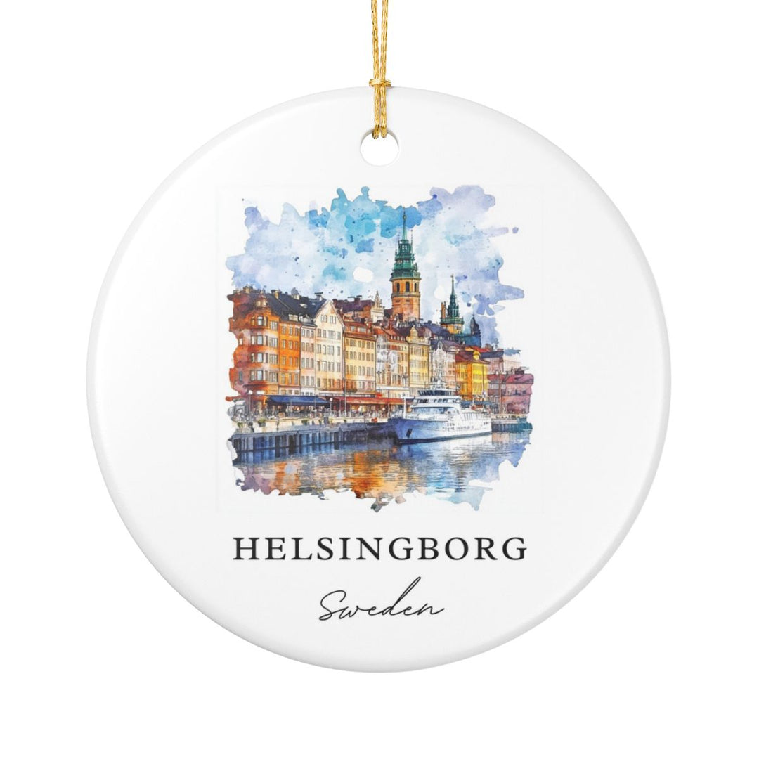 Helsinborg Sweden Ornament: Unique Helsinborg Souvenir, Helsinborg Sweden Xmas Decor, and Authentic Helsinborg Gift