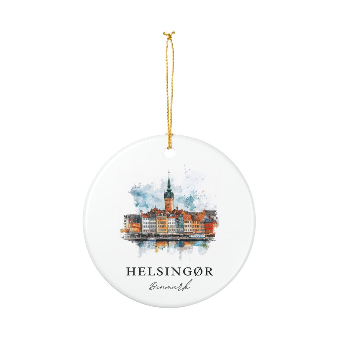 Helsingør Denmark Ornament: Unique Helsingør Souvenir, Helsingør Denmark Xmas Decor, and Authentic Helsingør Gift