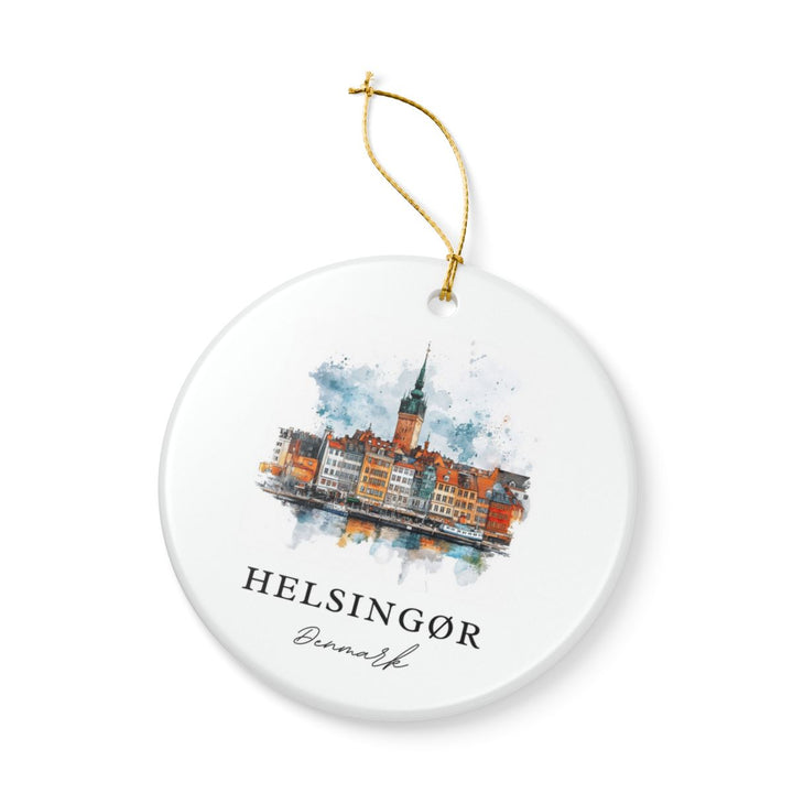 Helsingør Denmark Ornament: Unique Helsingør Souvenir, Helsingør Denmark Xmas Decor, and Authentic Helsingør Gift