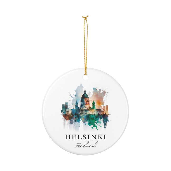 Helsinki Finland Ornament: Unique Helsinki Souvenir, Helsinki Finland Xmas Decor, and Authentic Helsinki Gift