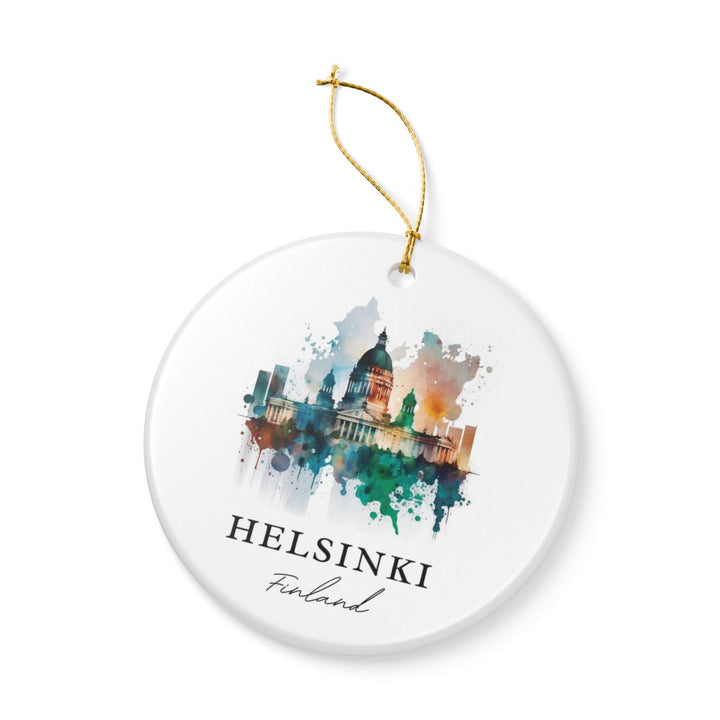 Helsinki Finland Ornament: Unique Helsinki Souvenir, Helsinki Finland Xmas Decor, and Authentic Helsinki Gift