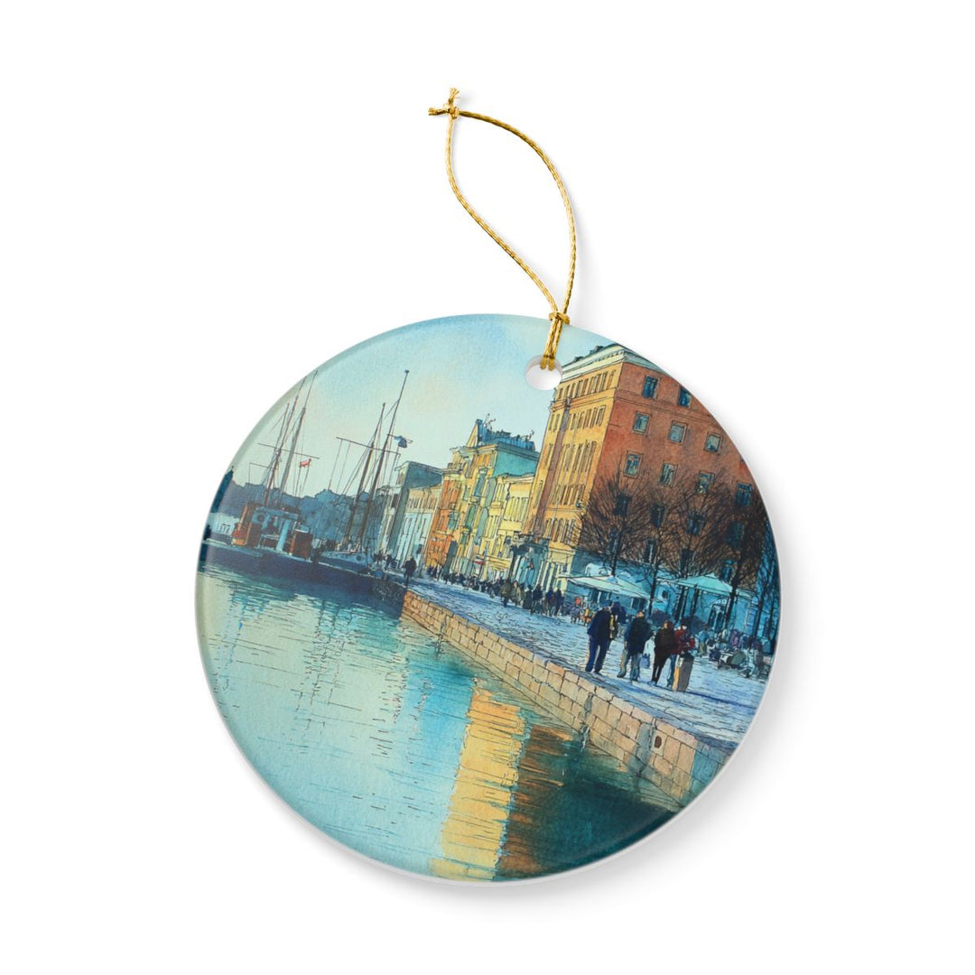 Helsinki Finland Ornament: Unique Helsinki Souvenir, Helsinki Finland Xmas Decor, and Authentic Helsinki Gift